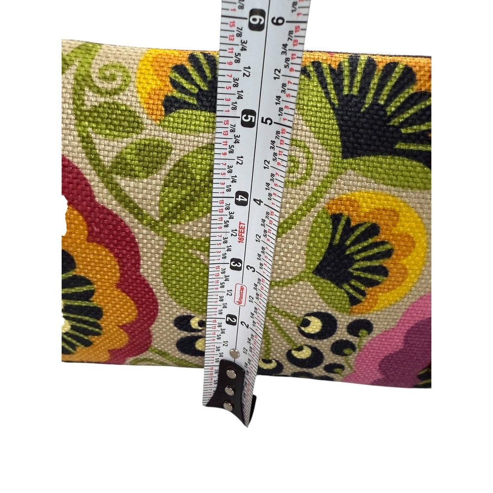 Spartina 449 Daufuskie Island Floral Canvas Leather Structured Market Tote Bag - Picture 4 of 9
